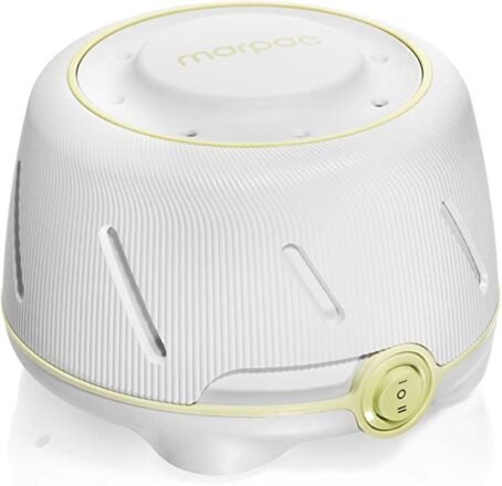 Yogasleep Dohm (White,Green) The Original White Noise Machine, Relaxing Natural Sound from a Real Fan, Noise Cancelling For Office Privacy, Sleep Aid For Adults & Baby, Travel Size Pink Noise Machine